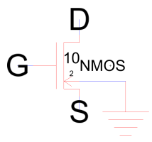 NMOS schematic